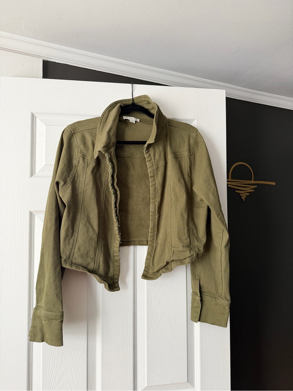 HYFVE Olive Utility Cropped Jacket